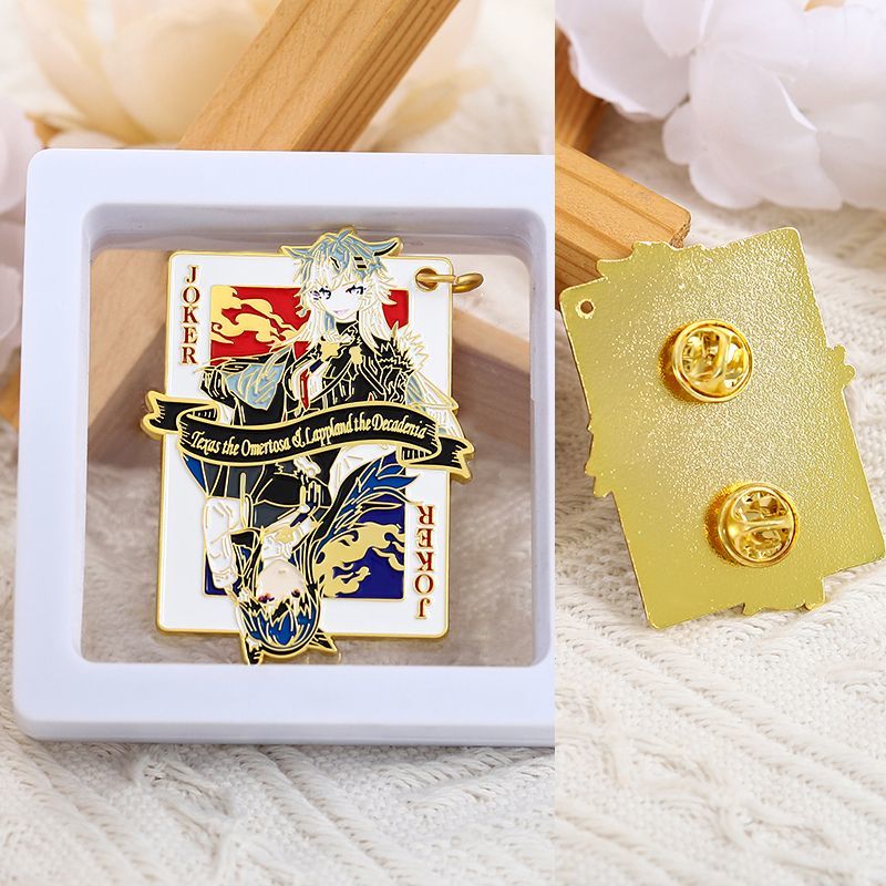 Pin Button Badge - Lappland 테마 금속 배지 Arknights 애니메이션