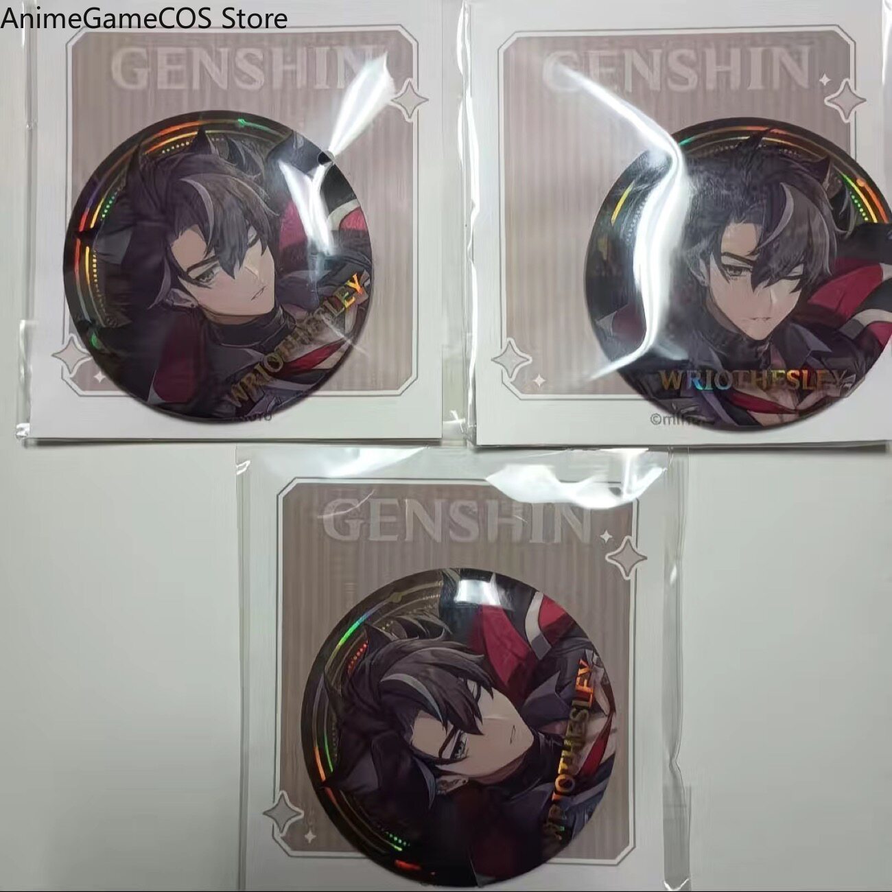 Pin Button Badge - 애니메이션 겐신 임팩트 리오스슬레이 노빌렛 아크릴