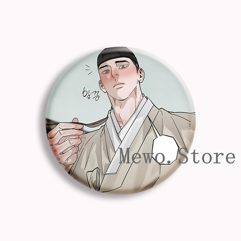 로터스 하트 애니메이션 소프트 버튼 핀 BL 만화 남자 - Pin Button Badge 리뷰 및 가격
