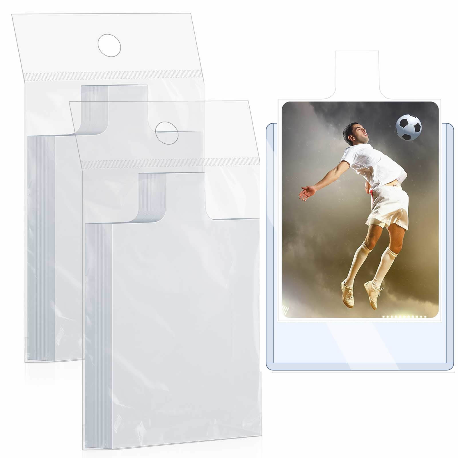 100-1000개 65*90mm 돌출형 투명 카드 슬리 - Collector Card Sleeve 리뷰 및 가격