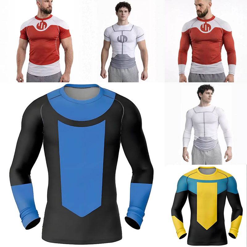 새로운 무적 코스프레 래쉬 가드 다이빙 체육관 티셔츠  - Anime Merchandise Clothes 리뷰 및 가격