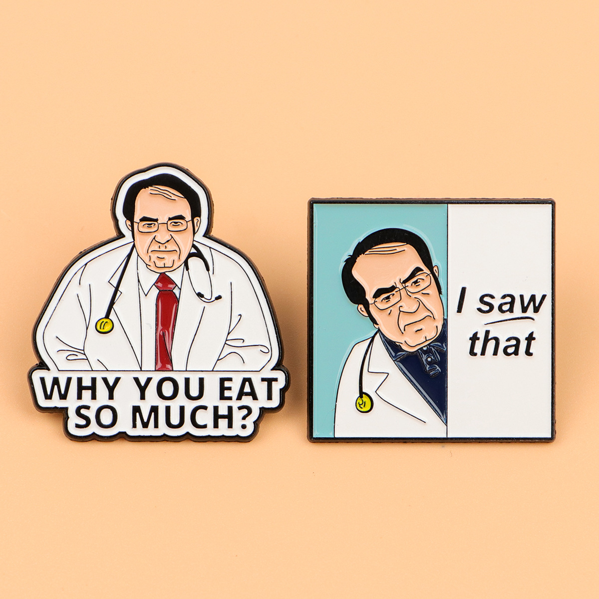 의사 캐릭터 브로치 배지 라펠 핀 합금 의류 배낭 액세 - Pin Button Badge 리뷰 및 가격
