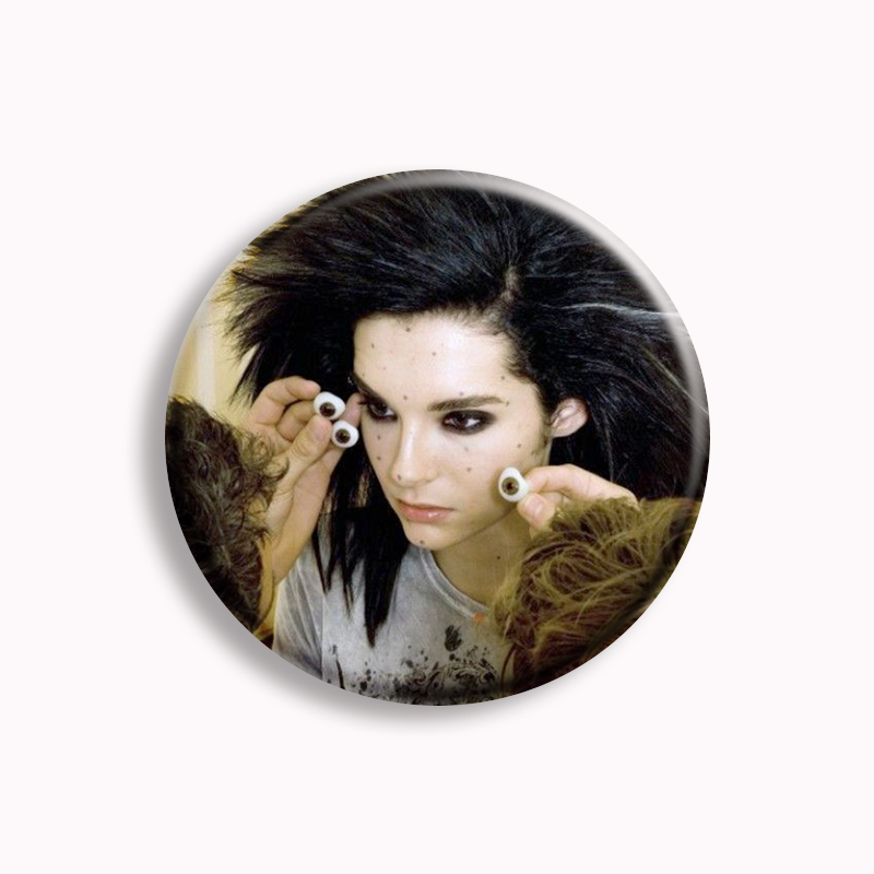 록 밴드 토키오 호텔 카울리츠 빈티지 소프트 단추 핀  - Pin Button Badge 리뷰 및 가격